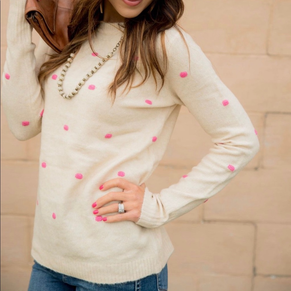 Polka dot sweater